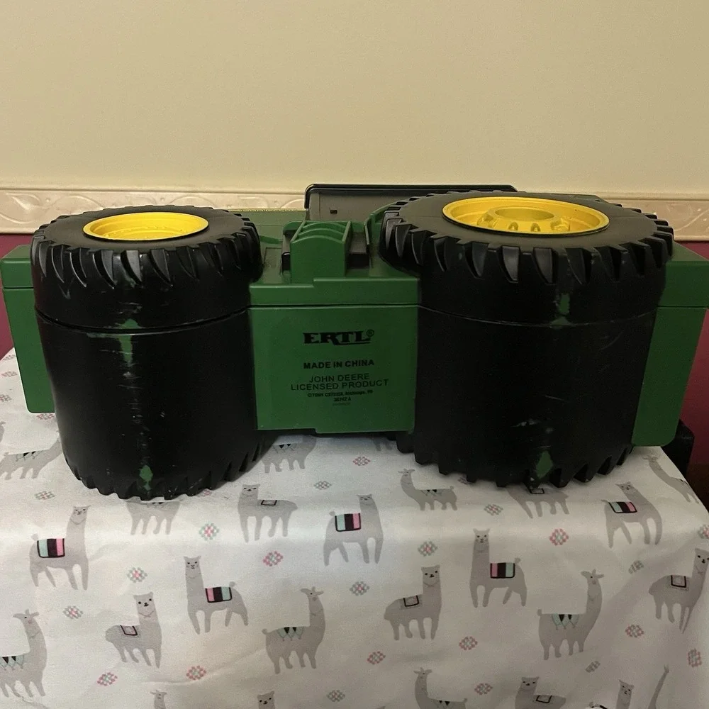 ERTL Tomy‎ John Deere Tractor You Carry Storage Carrying Case Green 13.5